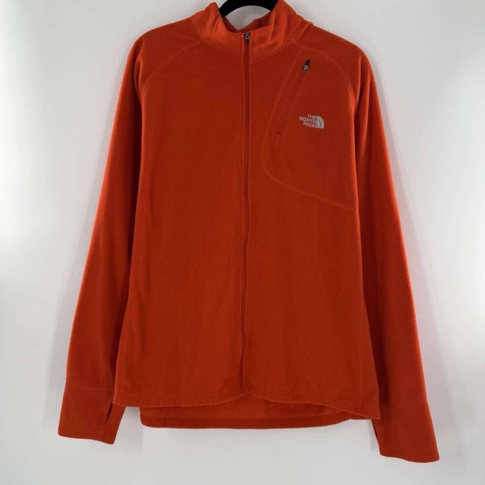 The North Face 1/4 Zip Pullover Jacket Heather Red Mens Size XL